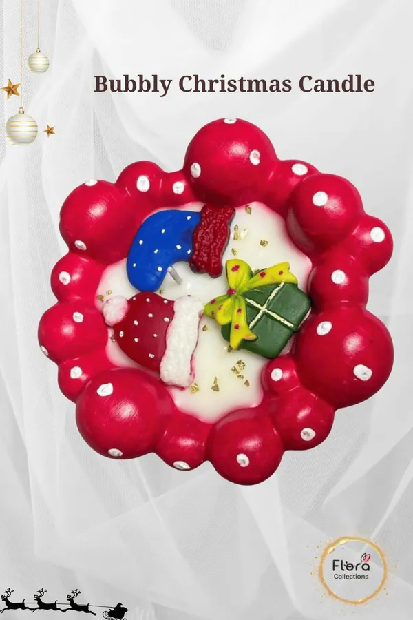 Bubbly_Christmas_Candle_Gypsum_Coaster_Soy_Wax_Candle_With_Aqua_Breeze_Fragrance